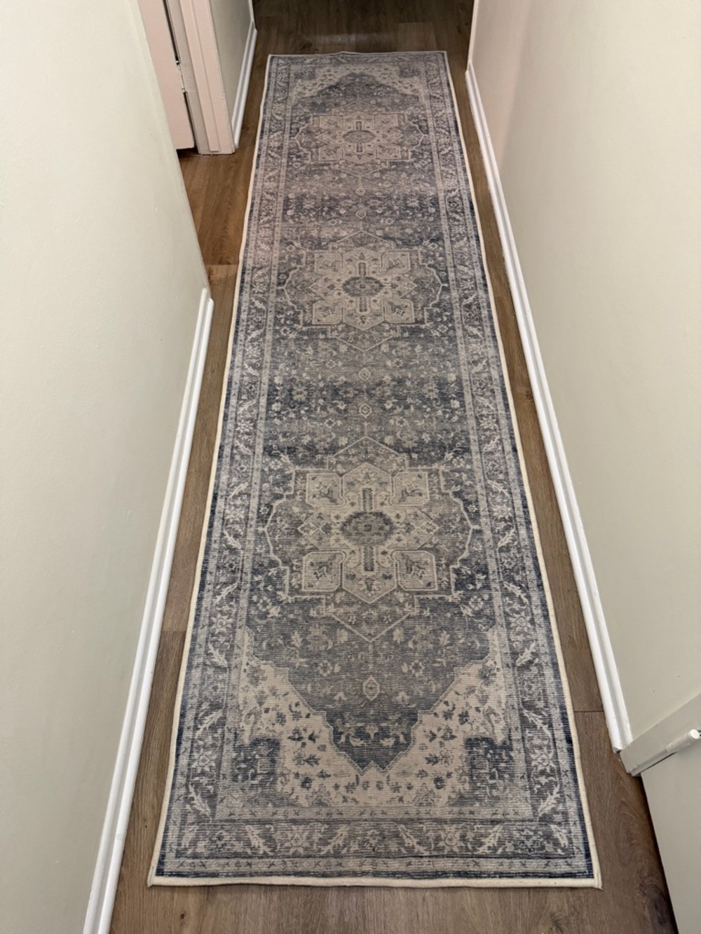 Tumble Washable Runner Rug Cover, 2.5’ x 10’